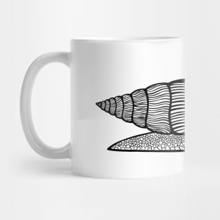 Land Snail - I'm Alive! - animal ink art design - on white Mug